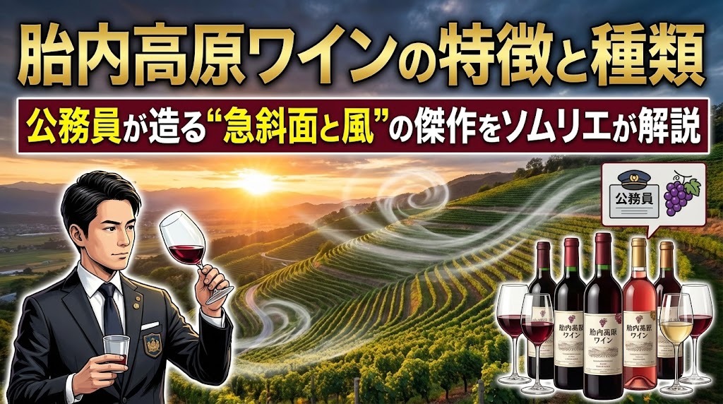胎内高原ワインの特徴と種類｜公務員が造る"急斜面と風"の傑作をソムリエが解説