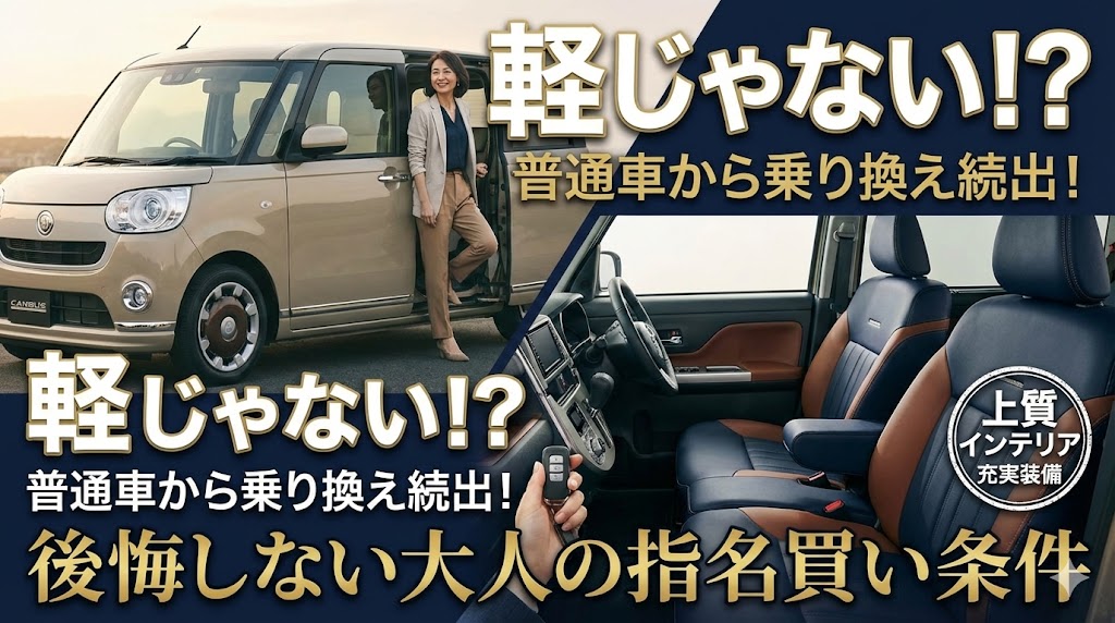 ダイハツ キャンバスは「軽じゃない」? 普通車から乗り換えても後悔しない「大人の指名買い」条件