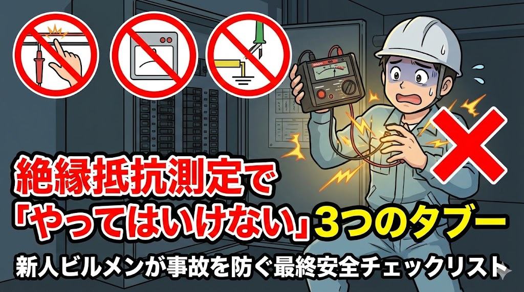 絶縁抵抗測定で「やってはいけない」3つのタブー｜新人ビルメンが事故を防ぐための最終安全チェックリスト